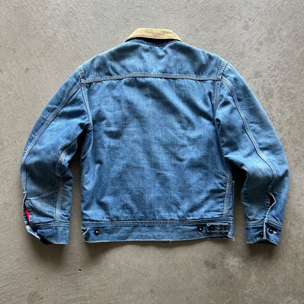 Vintage 70s Lee 91-B Denim Jacket Size S/M Jelt Quilt Lined Union Sanforized - Picture 5 of 9